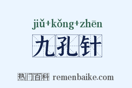 九孔针是什么意思的图片